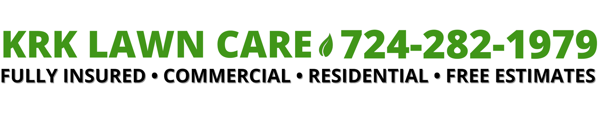 KRK Lawn Care  724-282-1979